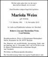 Mariola Weiss geb. Kletzka